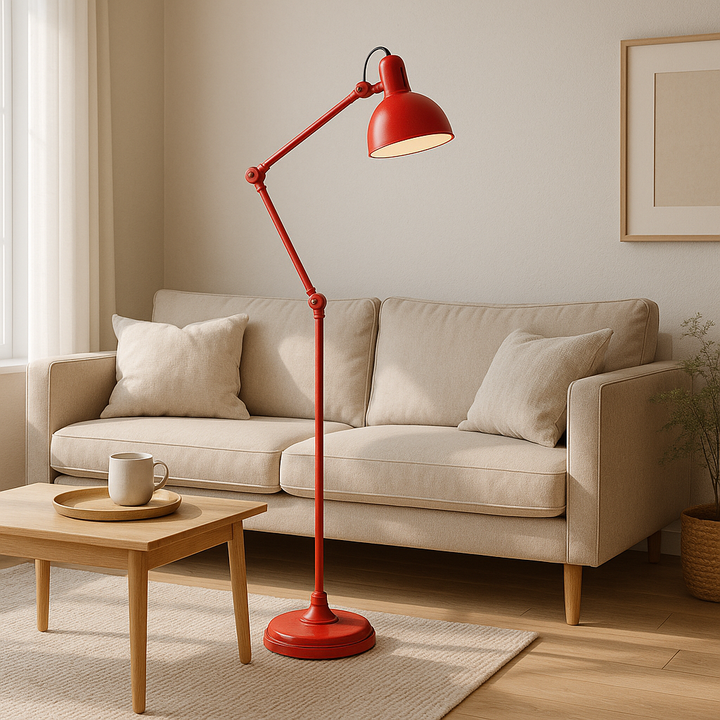 Industrial Long Floor Lamp