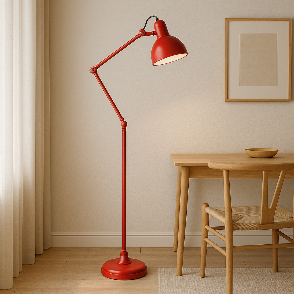Industrial Long Floor Lamp