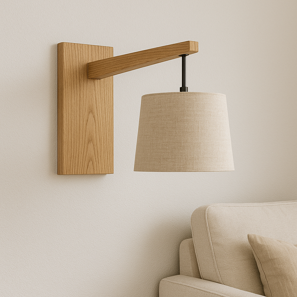 Oak Panel Wall Lamp