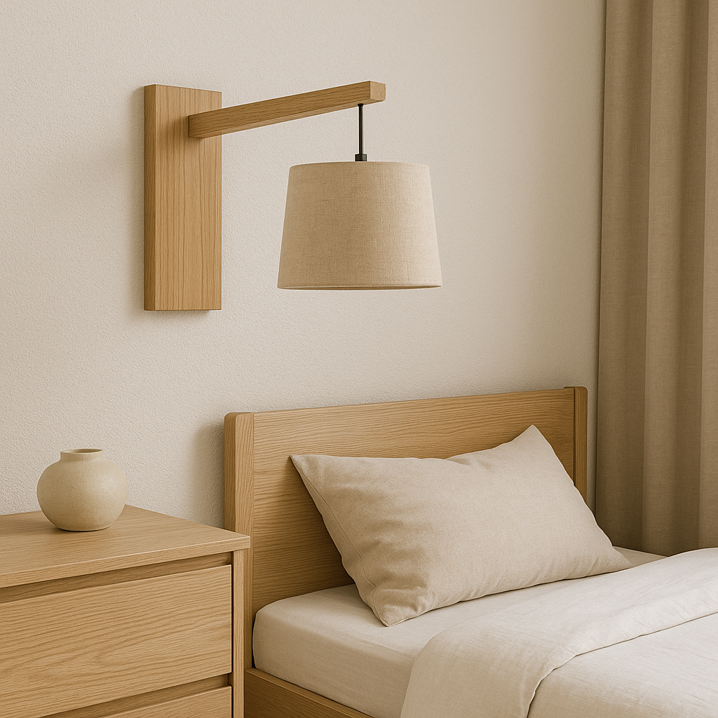 Oak Panel Wall Lamp