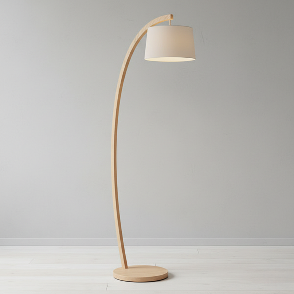 Birch Arc Floor Lamp